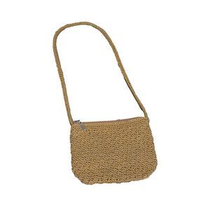 Woven Straw Shoulder Bag Boho Coastal Cowgirl Natural Festival Style